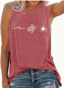 Women's Sleeveless Shirt (Option: Pink-2XL)