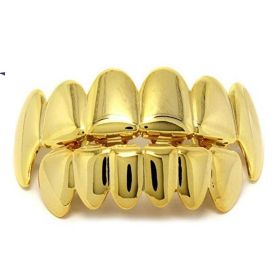 Halloween Prom Gold Braces Spike Dress Up (Option: Sharp gold)