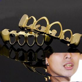Halloween Prom Gold Braces Spike Dress Up (Option: Hollow gold)