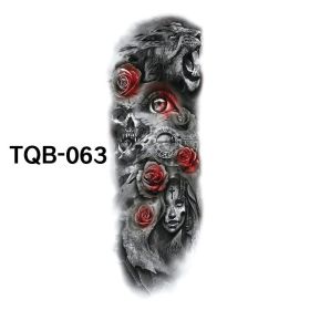 Waterproof Full Arm Tattoo Sticker (Option: 63style)