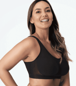 Plus-size S-3XL Premium ShaperBra Women Shaper Bra Sexy Bright Lingerie Female Underwear (Option: 2XL-Black)