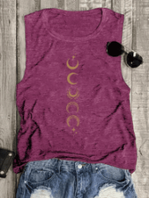 Women's Sleeveless Shirt (Option: Purple-2XL)
